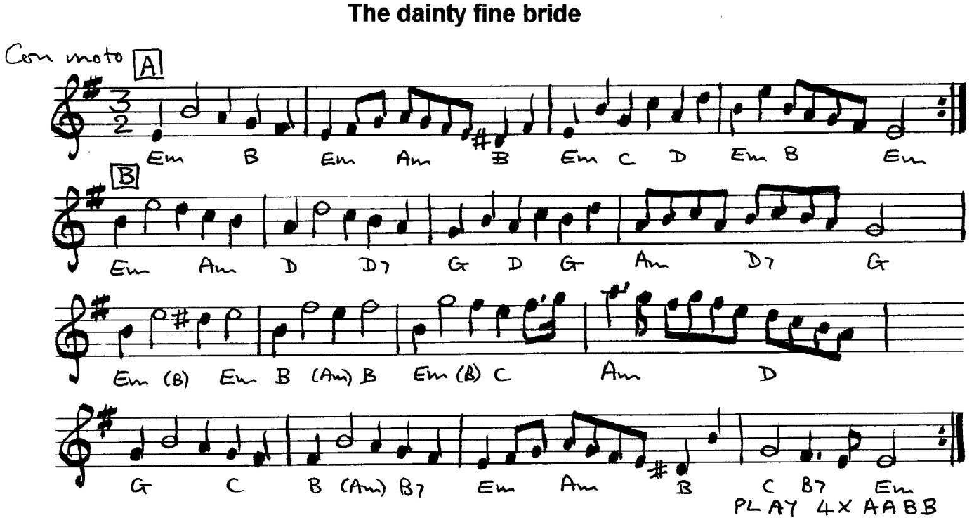 Dainty Fine Bride, The (music)